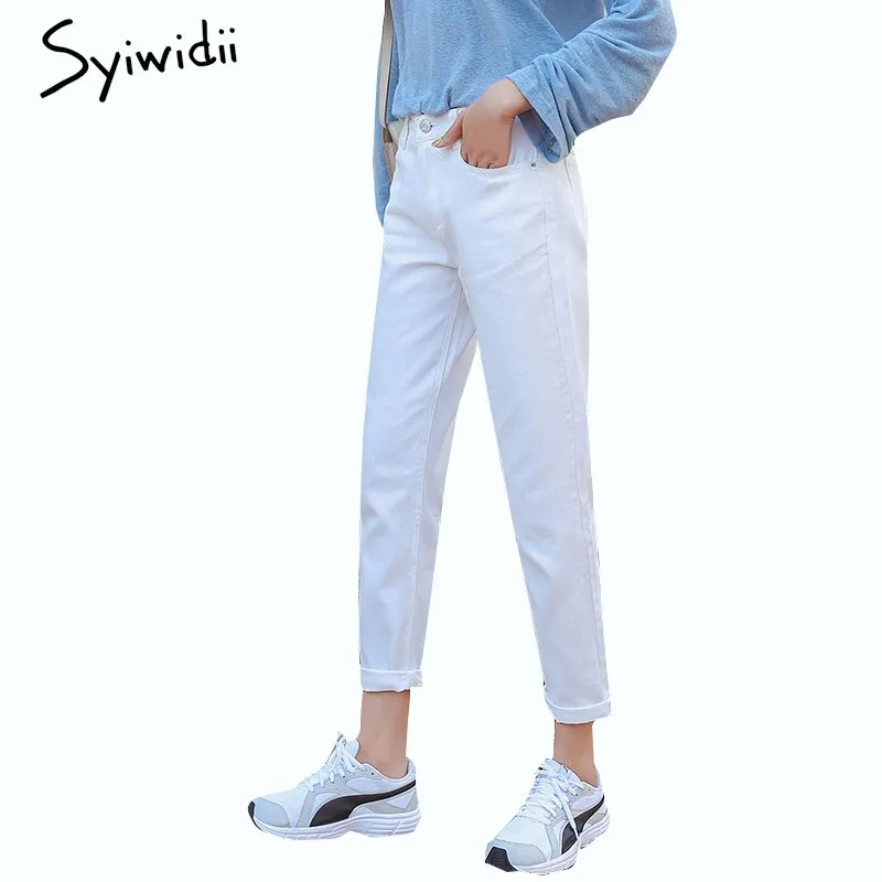 Joskaa High Waisted Jeans for Women Clothes Fall 2024 Denim Joggers Vintage Streetwear  White Black Blue Harem Pants Casual