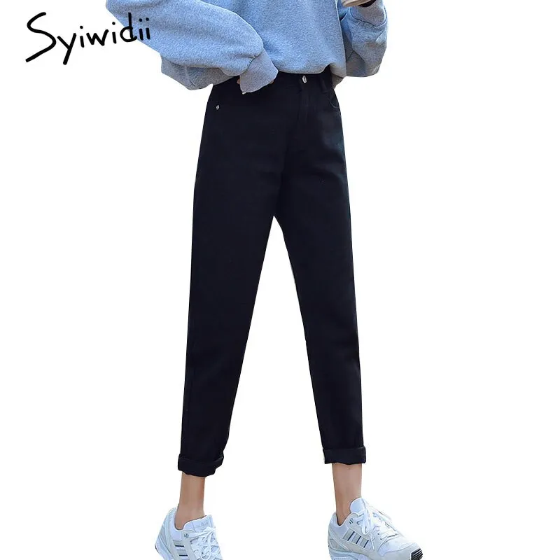 Joskaa High Waisted Jeans for Women Clothes Fall 2024 Denim Joggers Vintage Streetwear  White Black Blue Harem Pants Casual