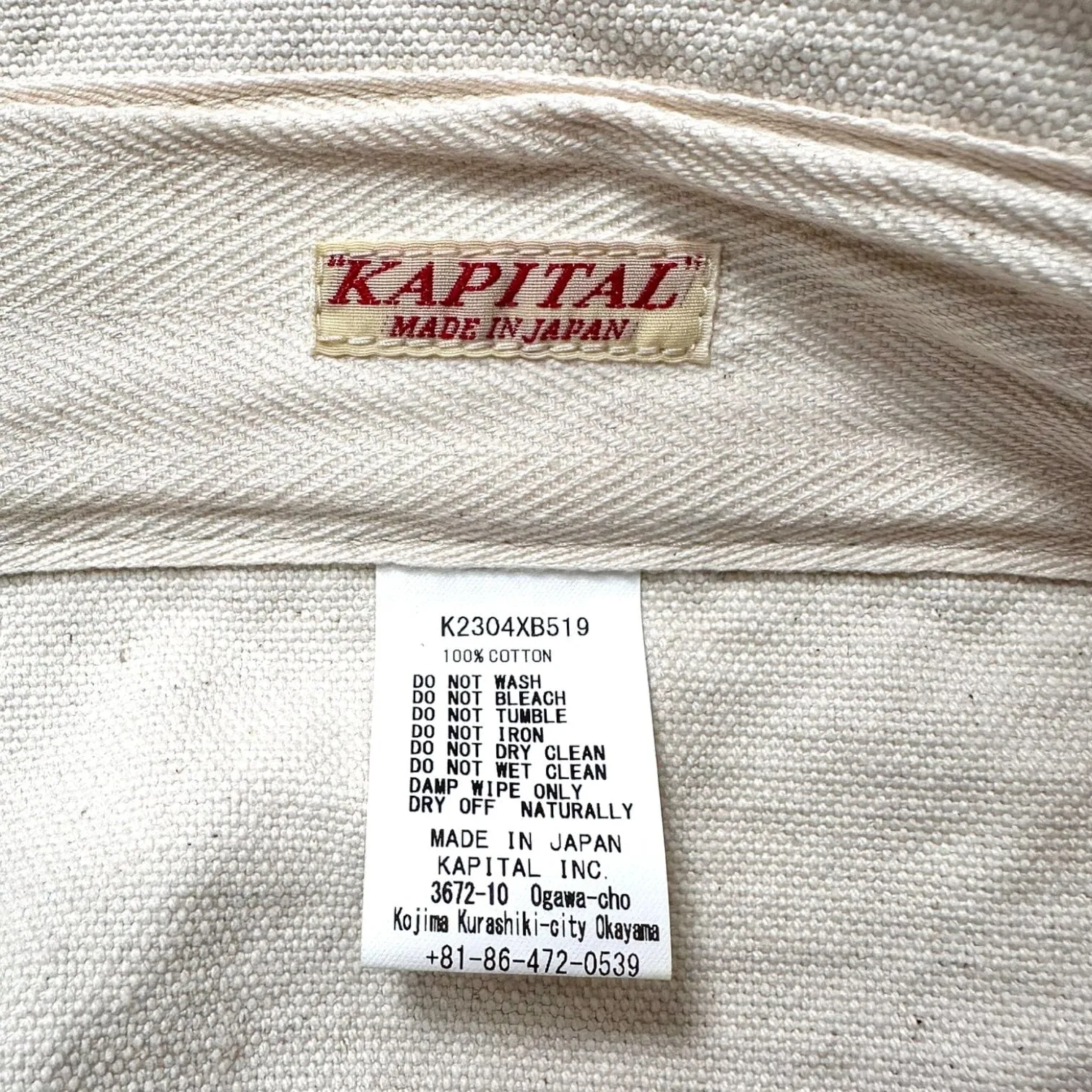Kapital #8 Canvas Boston Country Duffle Bag Red Blue White