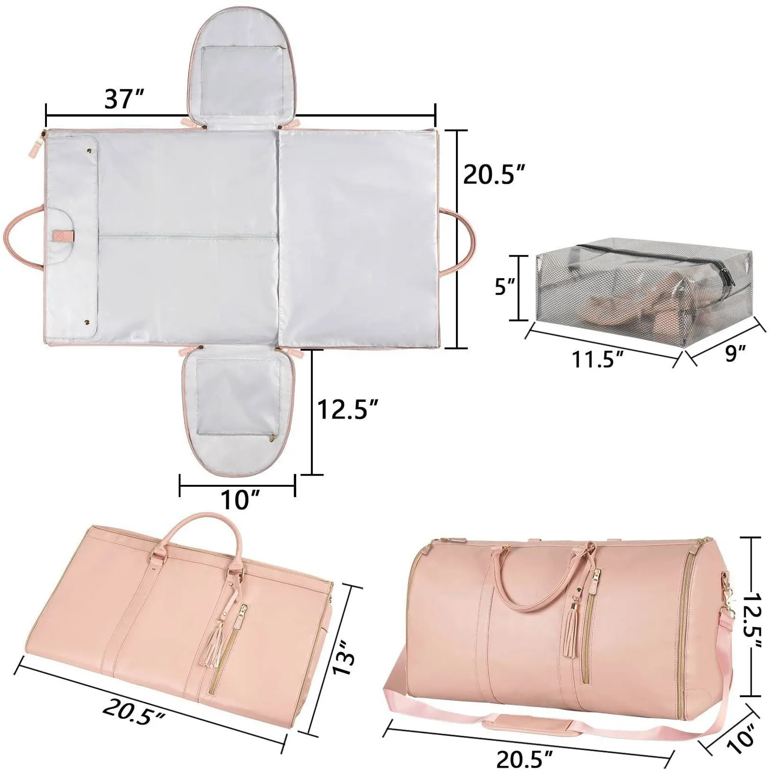 Large Capacity Travel Folding Suit Duffle Bag