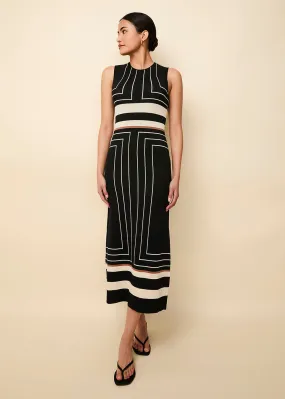 Lucerne Dress Black Border