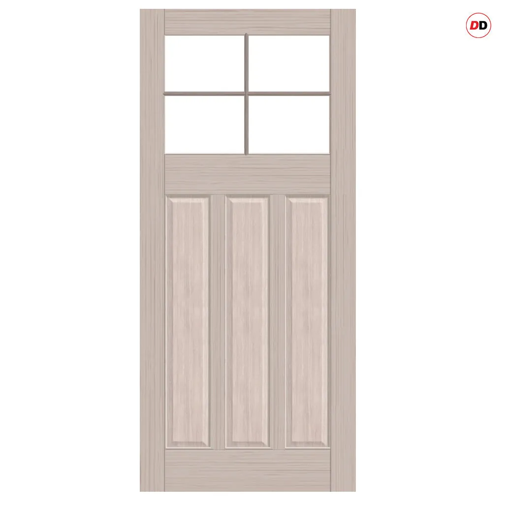 Made to Measure Exterior Skye Front Door - 45mm Thick - Six Colour Options - Double Glazing