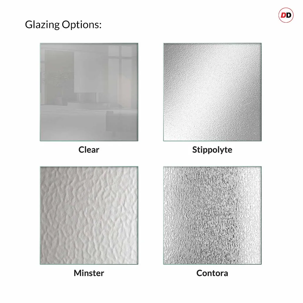 Made to Measure Exterior Skye Front Door - 45mm Thick - Six Colour Options - Double Glazing