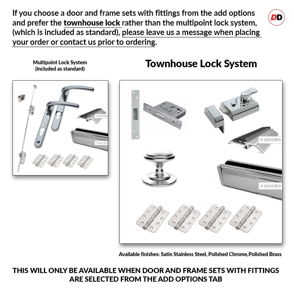 Made to Measure External Arran Front Door - 45mm Thick - Six Colour Options