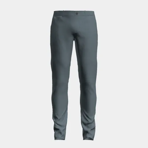 Men's Flat Front Chino - Blue Stone
