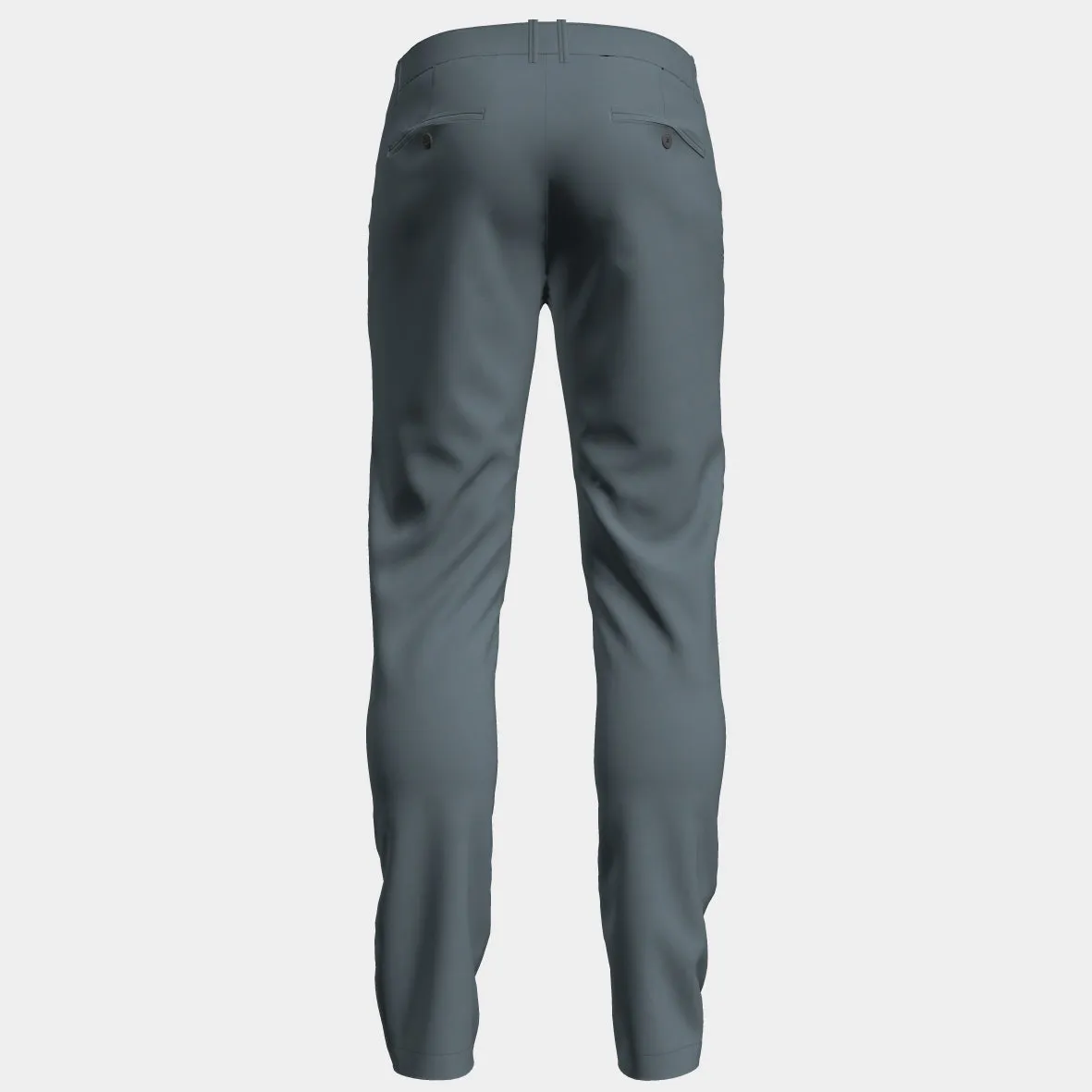 Men's Flat Front Chino - Blue Stone