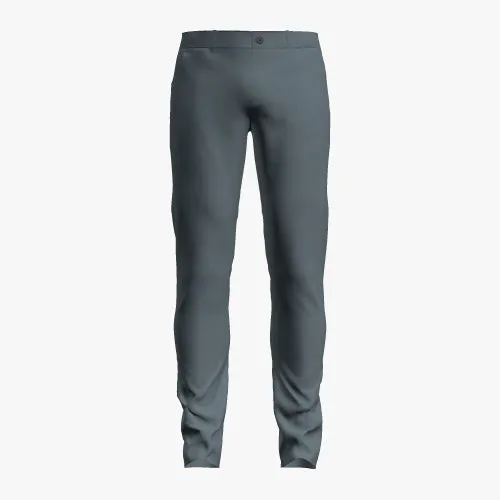 Men's Flat Front Chino - Blue Stone