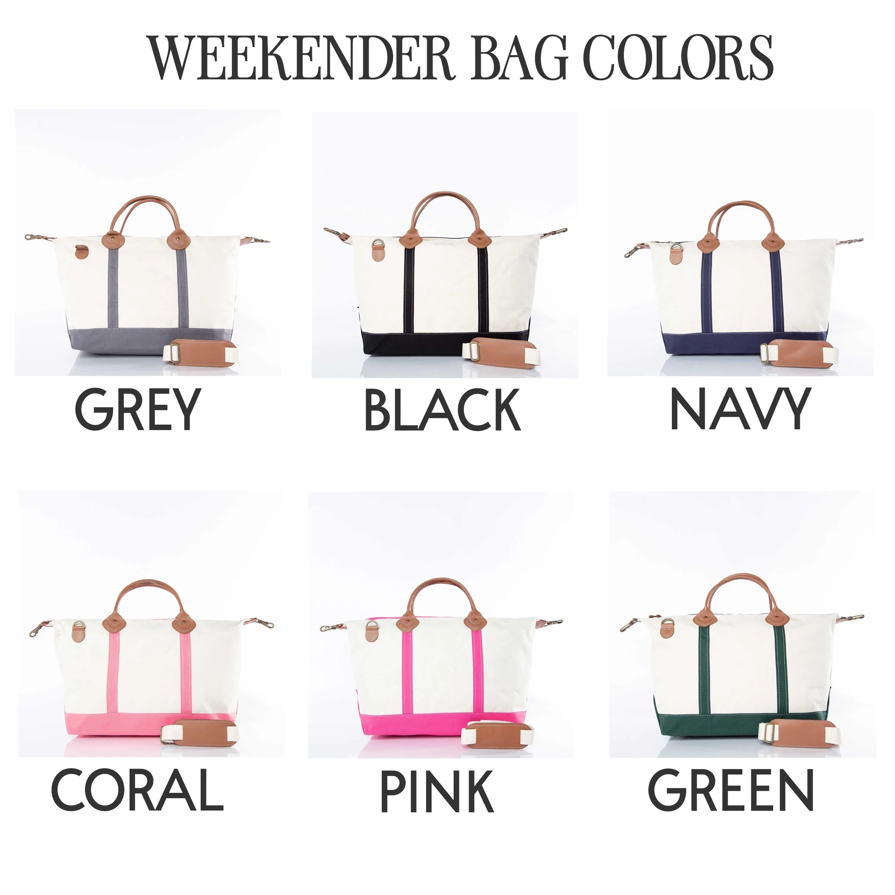 Monogrammed Weekender Bag Womens Canvas Duffle