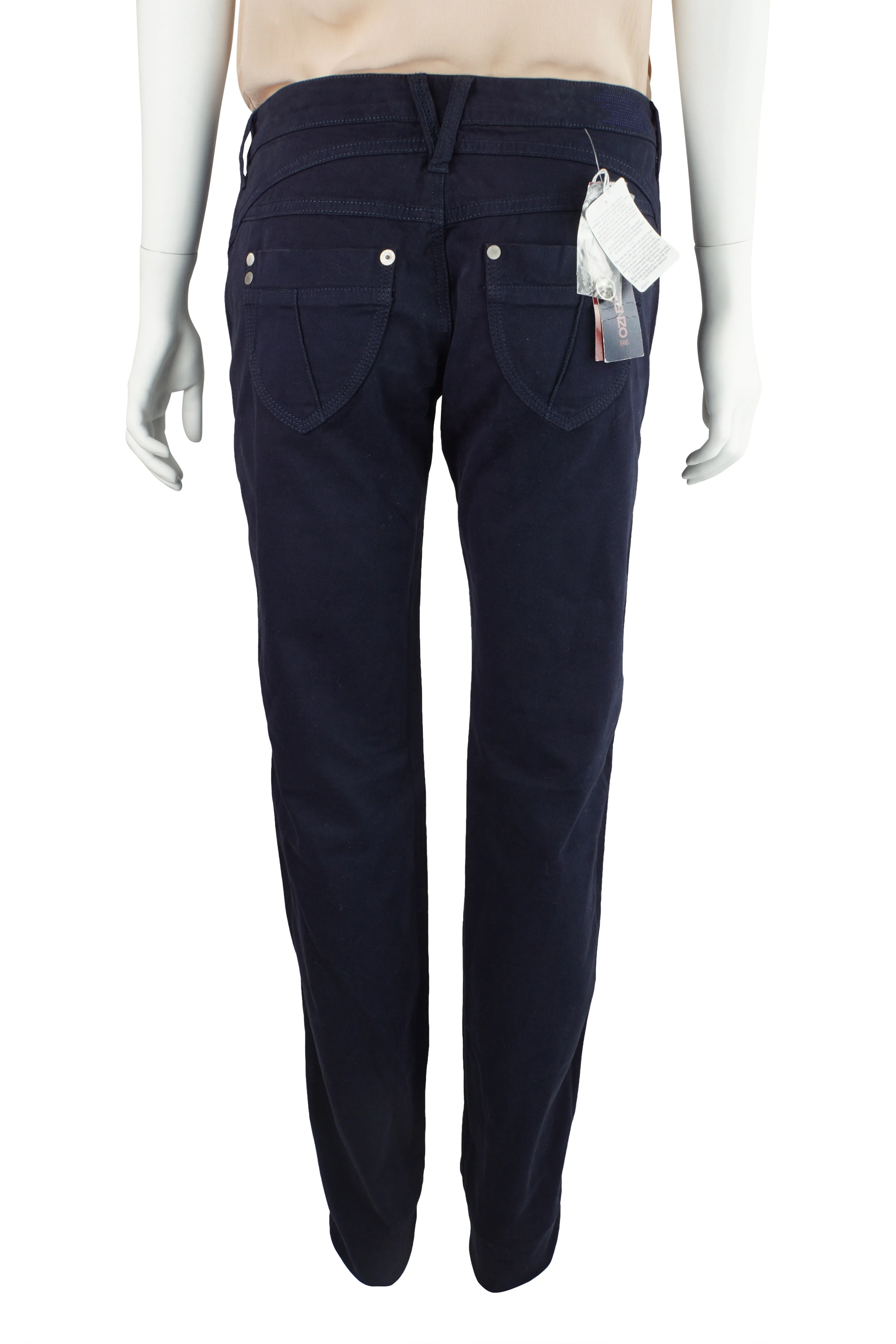 Navy skinny leg chinos