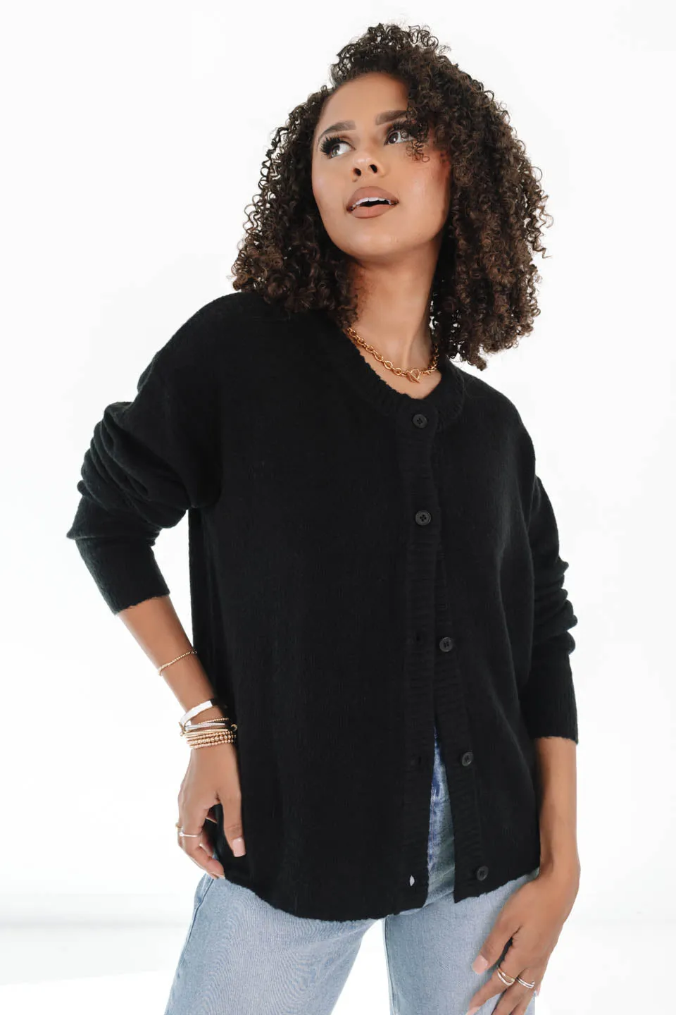 New York Days Cardigan - Black