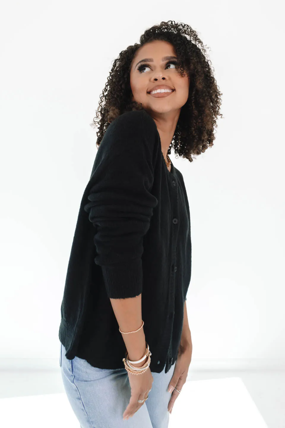 New York Days Cardigan - Black