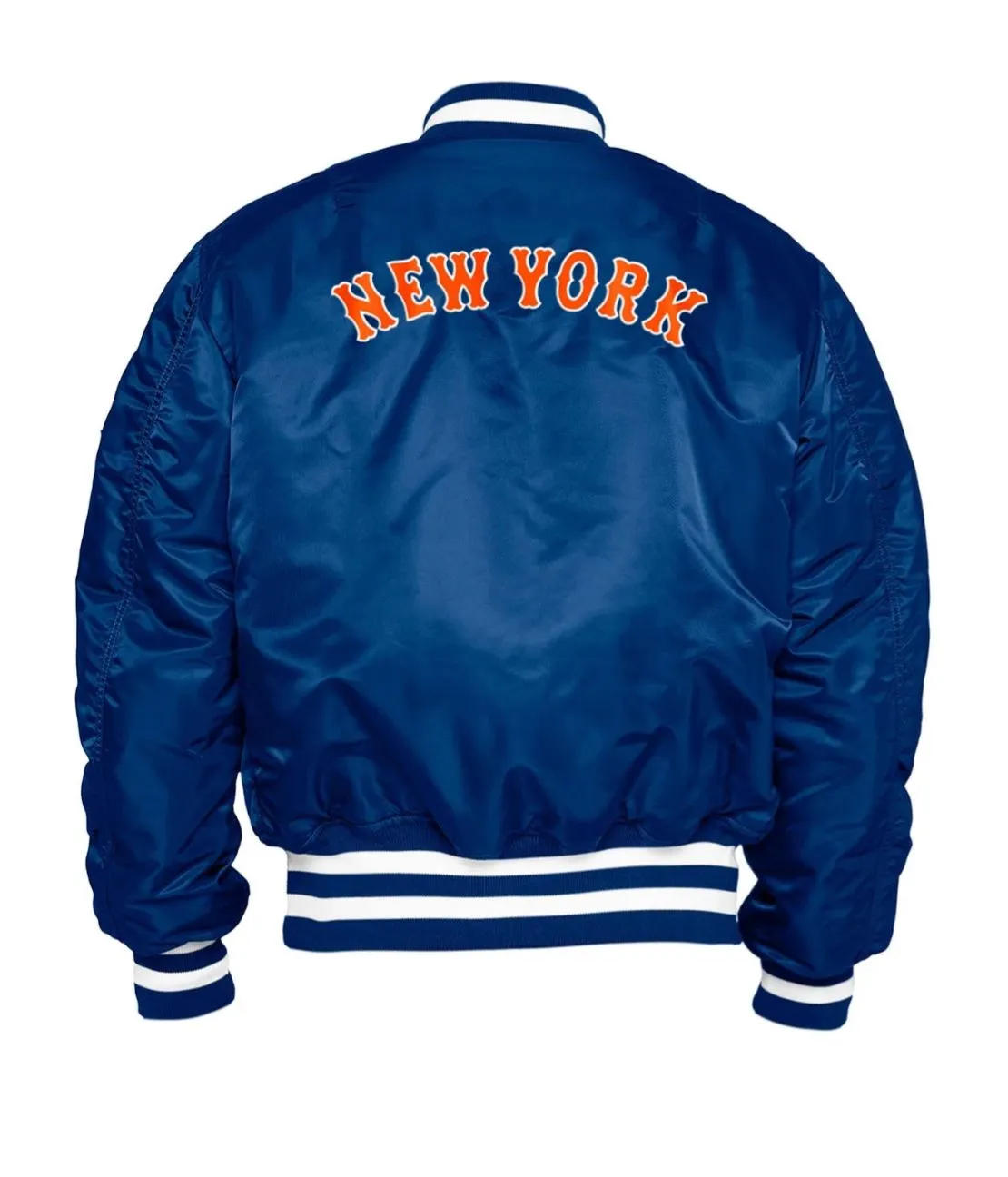 NEW YORK METS 2X WORLD CHAMPIONS ALPHA INDUSTRIES M-1 REVERSIBLE FLIGHT JACKET