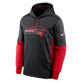 Nike New England Patriots Therma Colour Block Hoodie