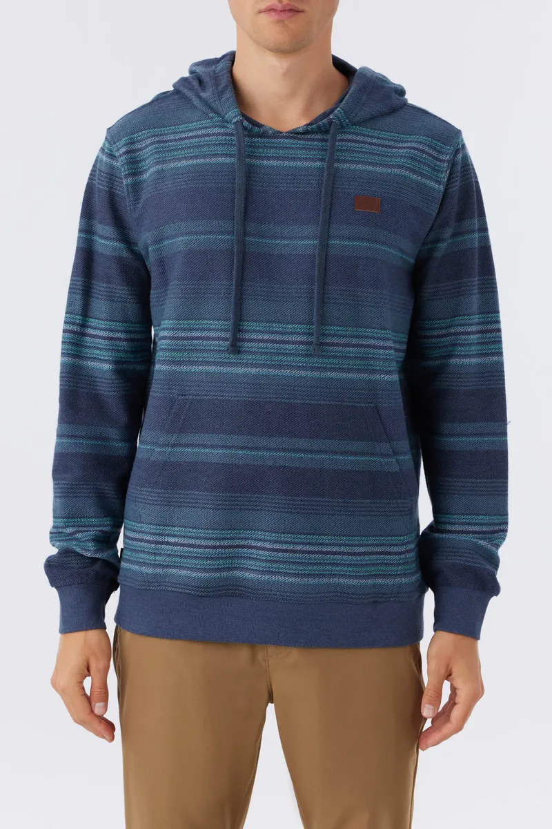 O'Neill Bavaro Stripe Pullover Sweatshirt-Navy 2