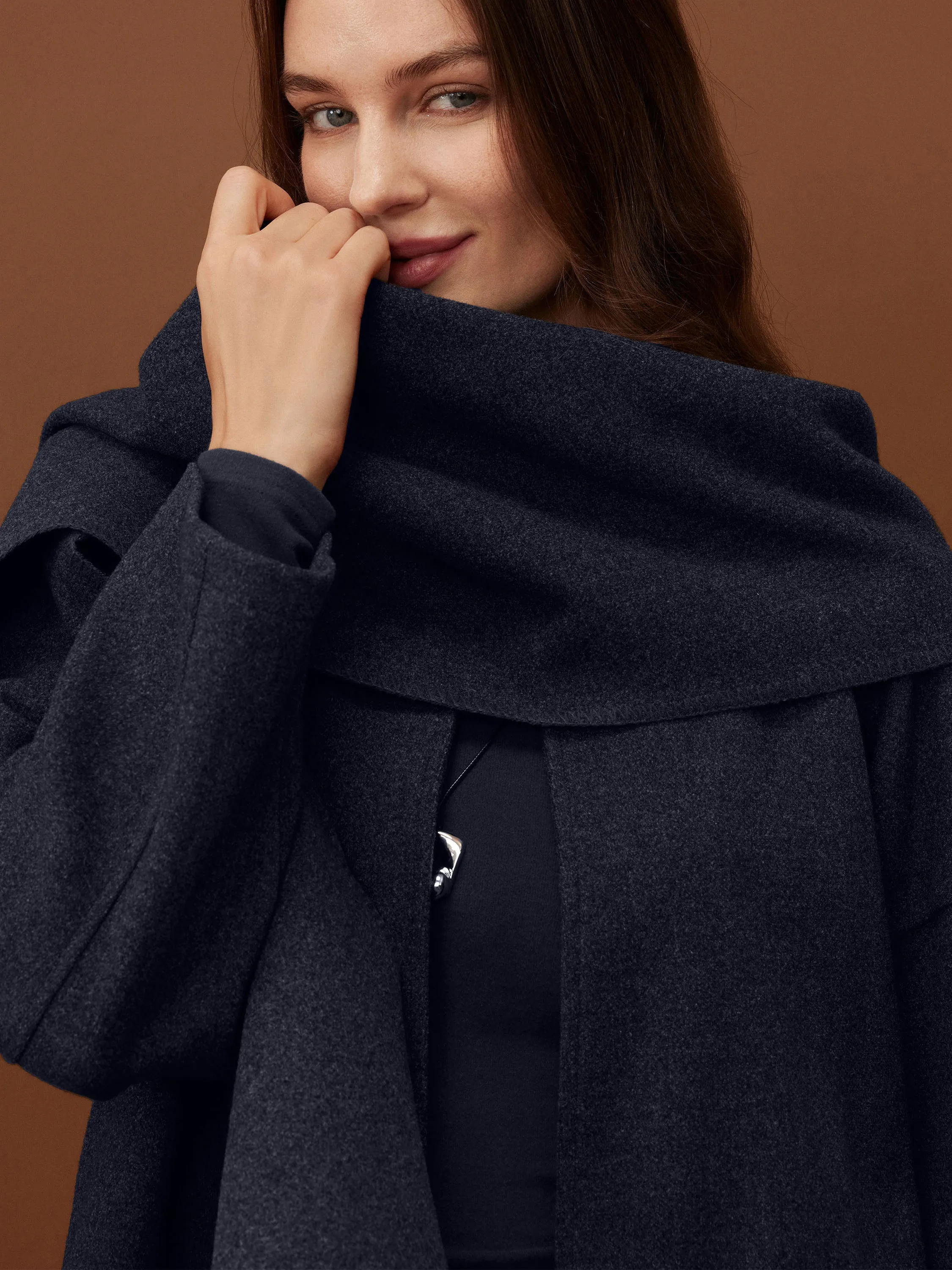 Oversized Scarf Jacket