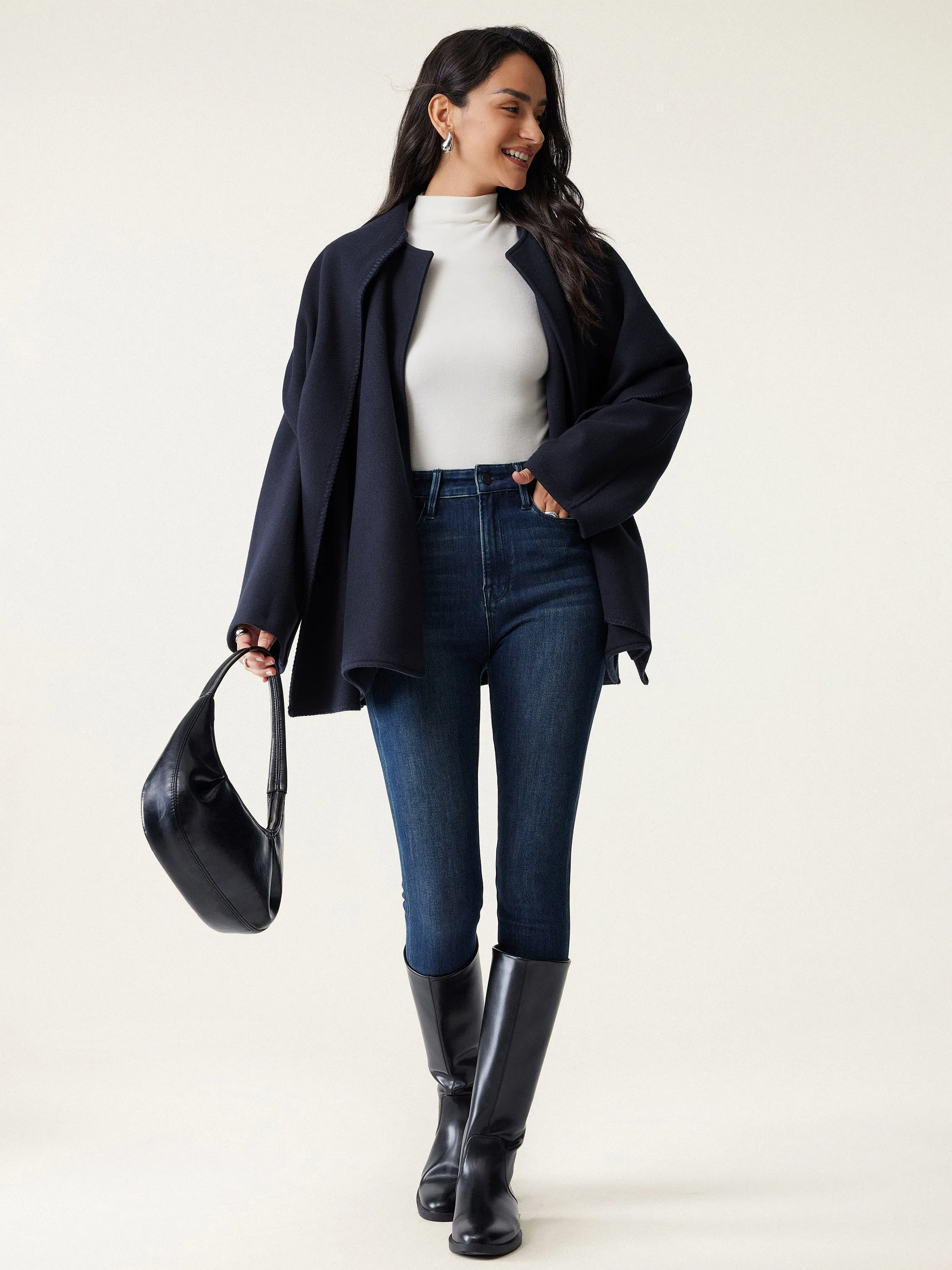 Oversized Scarf Jacket