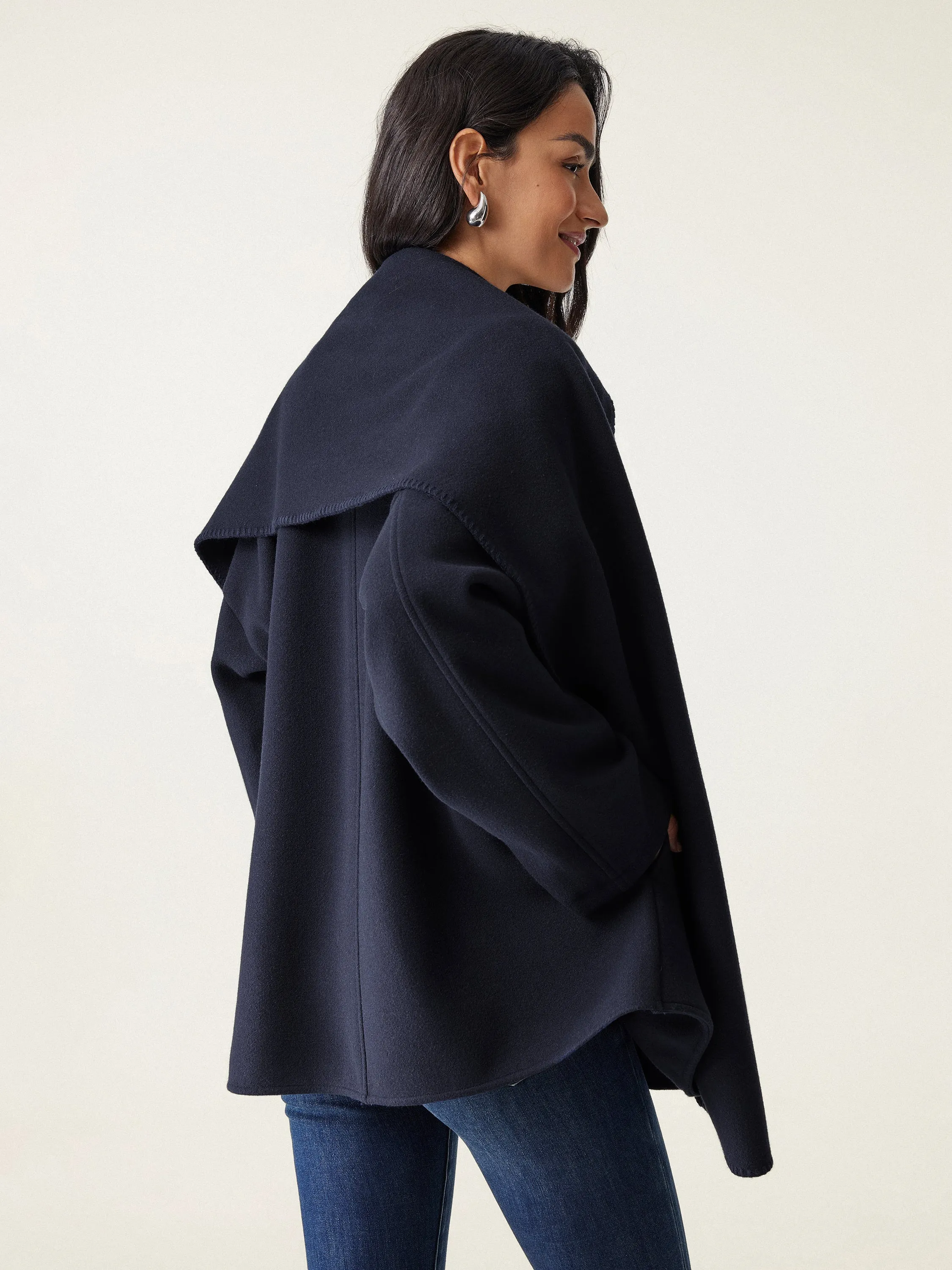 Oversized Scarf Jacket