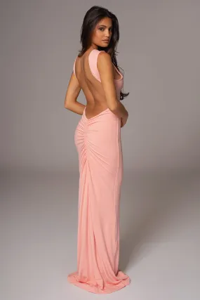 Pink JLUXBASIX FRONT AND CENTER MAXI DRESS