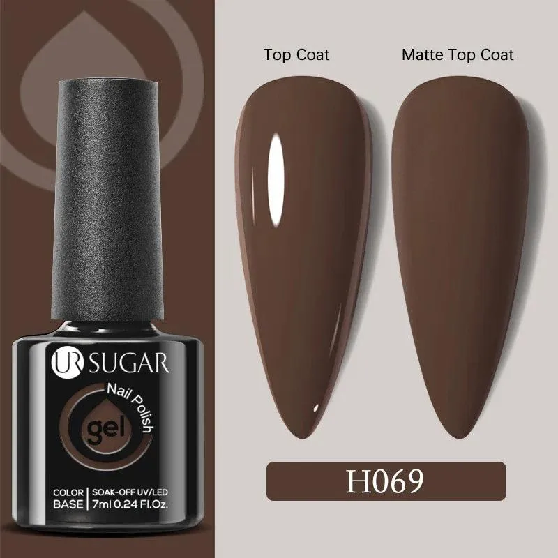 Professional Gel Polish Kit: Salon-Quality Matte Finish & No Wipe Top Coat