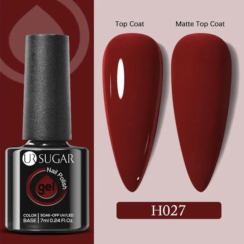 Professional Gel Polish Kit: Salon-Quality Matte Finish & No Wipe Top Coat