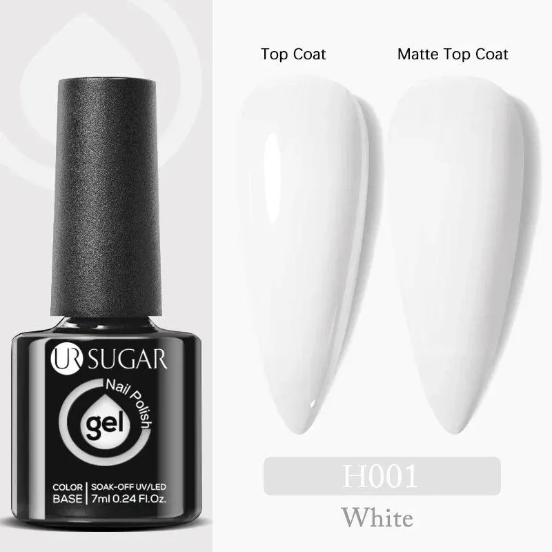 Professional Gel Polish Kit: Salon-Quality Matte Finish & No Wipe Top Coat