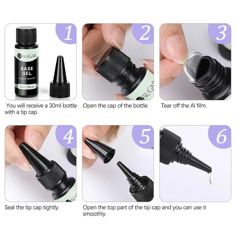 Professional Gel Polish Kit: Salon-Quality Matte Finish & No Wipe Top Coat