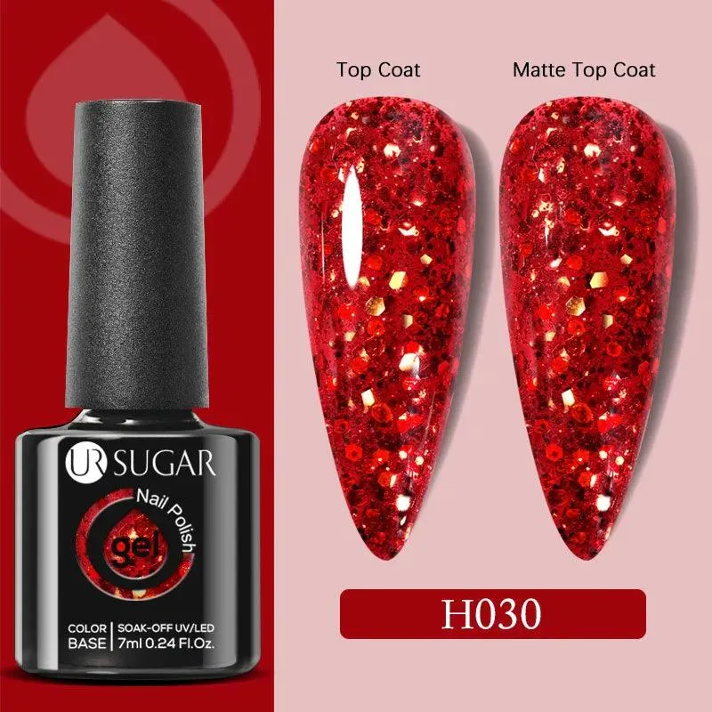 Professional Gel Polish Kit: Salon-Quality Matte Finish & No Wipe Top Coat