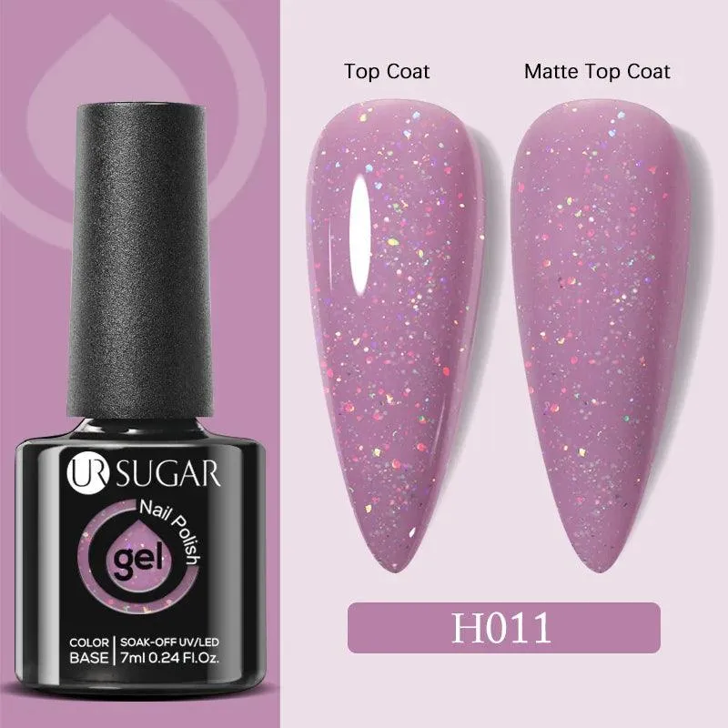 Professional Gel Polish Kit: Salon-Quality Matte Finish & No Wipe Top Coat