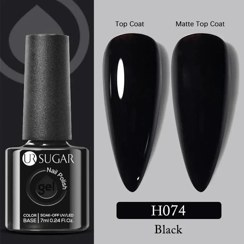 Professional Gel Polish Kit: Salon-Quality Matte Finish & No Wipe Top Coat