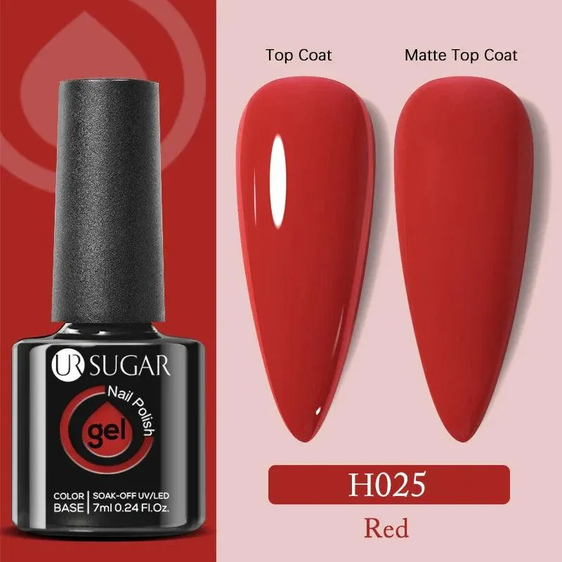 Professional Gel Polish Kit: Salon-Quality Matte Finish & No Wipe Top Coat
