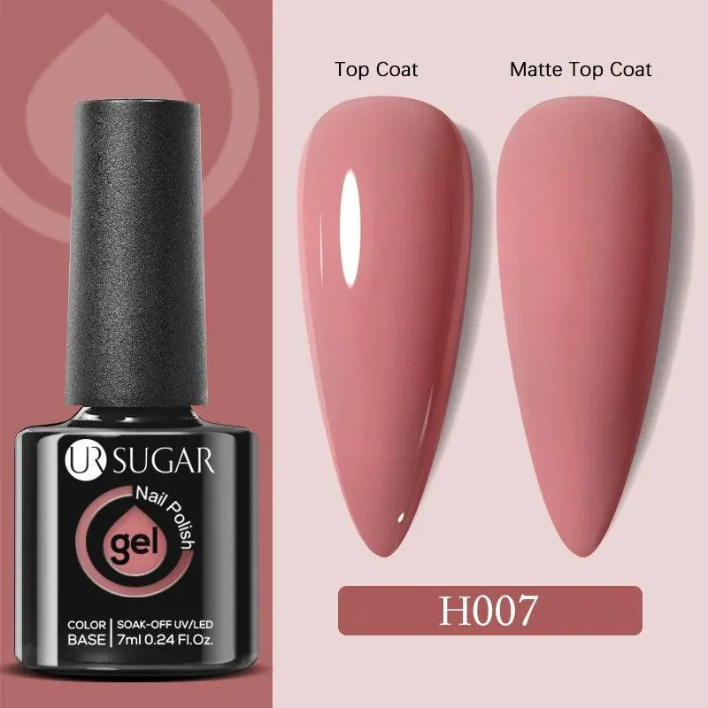 Professional Gel Polish Kit: Salon-Quality Matte Finish & No Wipe Top Coat