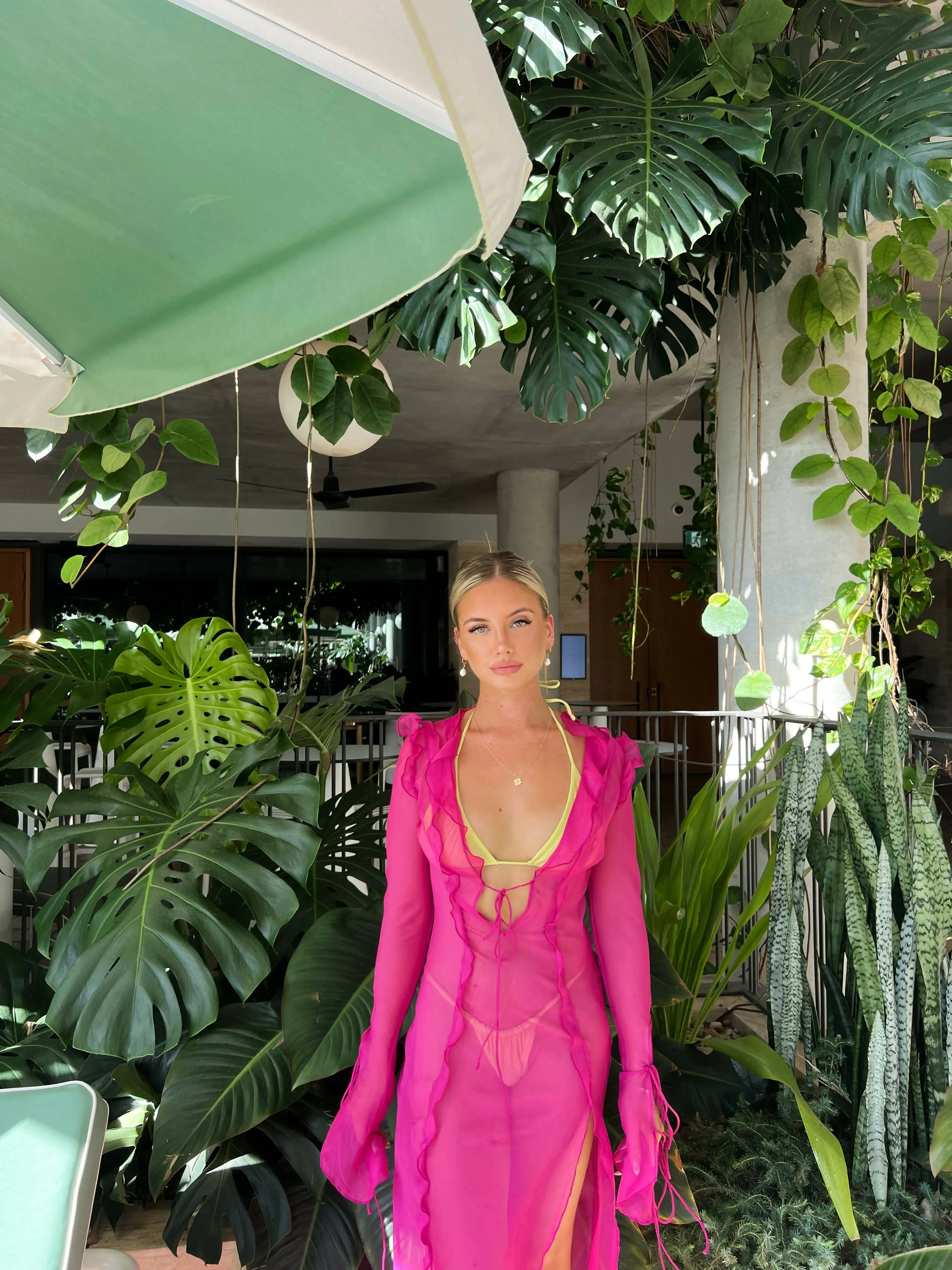 Rat & Boa Faretti Maxi Dress in Hot Pink