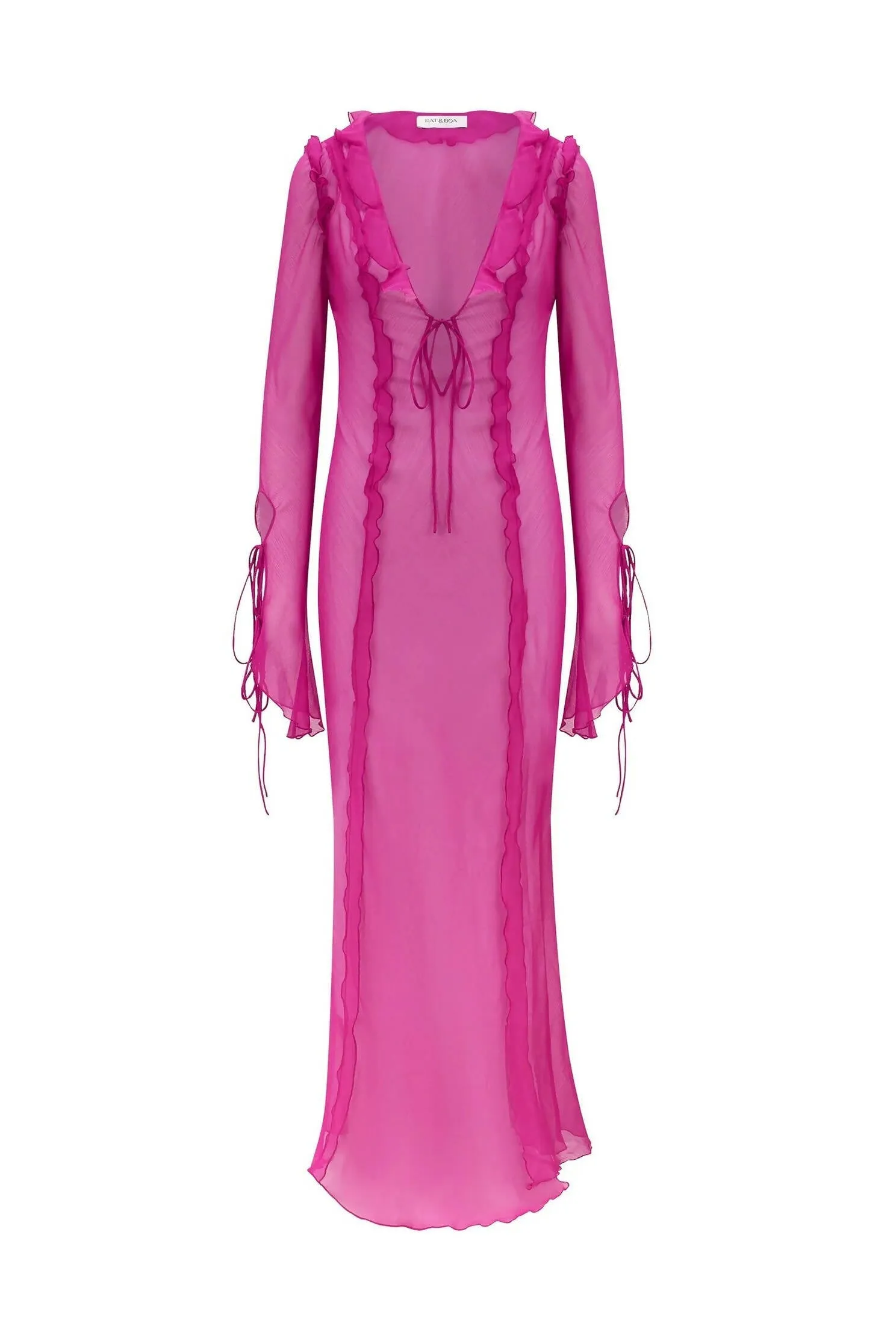 Rat & Boa Faretti Maxi Dress in Hot Pink