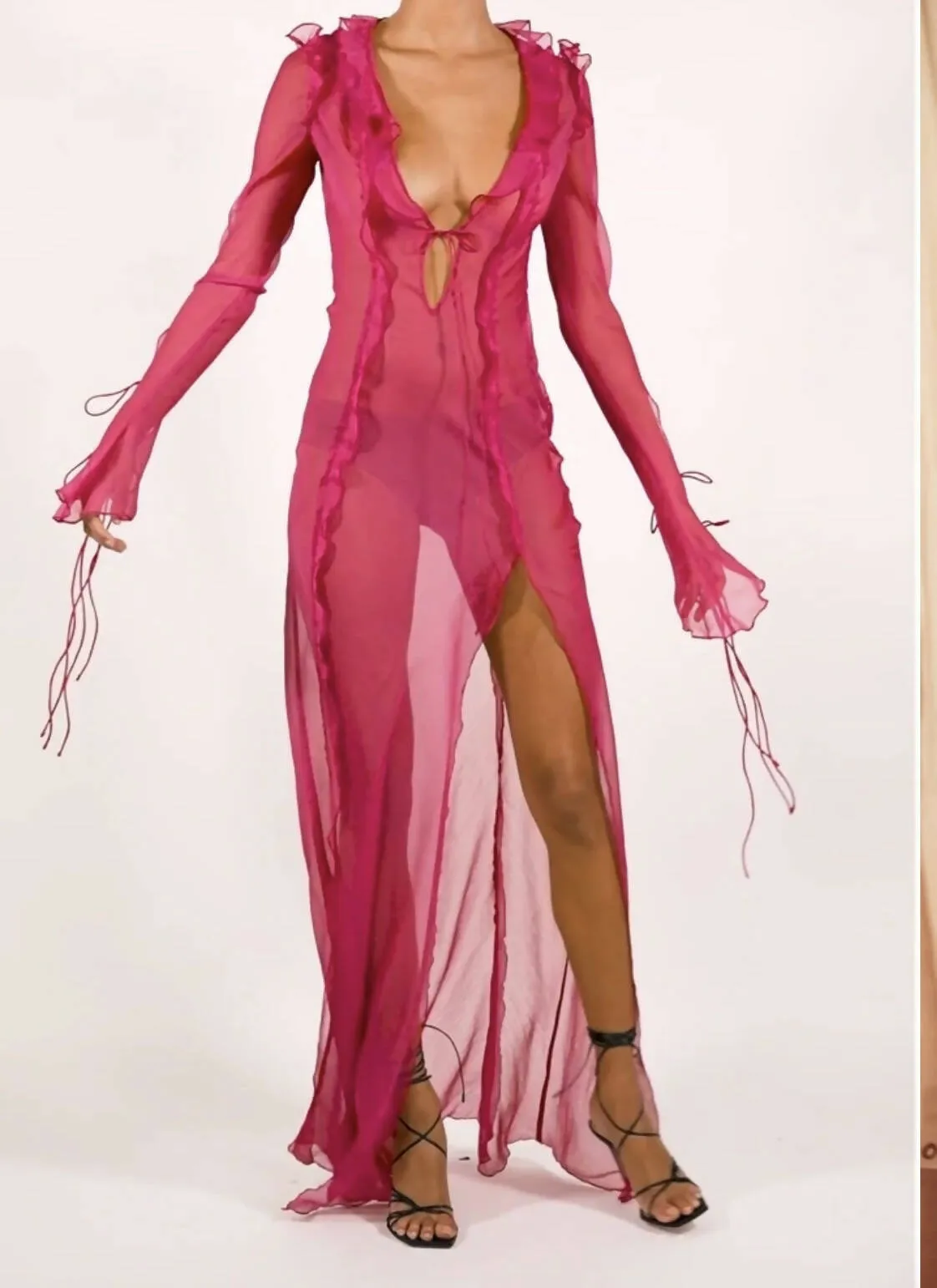 Rat & Boa Faretti Maxi Dress in Hot Pink