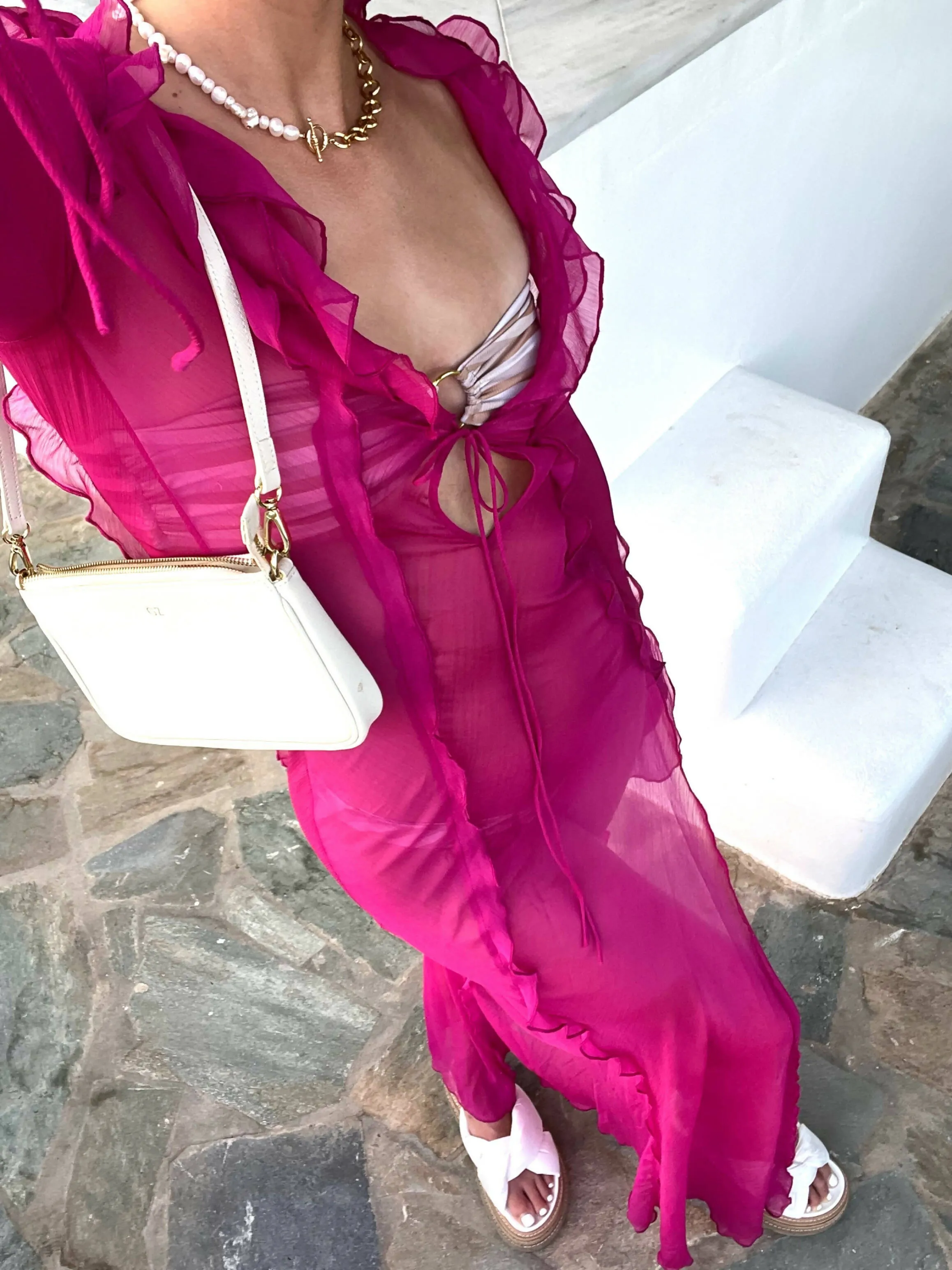 Rat & Boa Faretti Maxi Dress in Hot Pink
