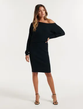 Reign Off The Shoulder Knit Dress