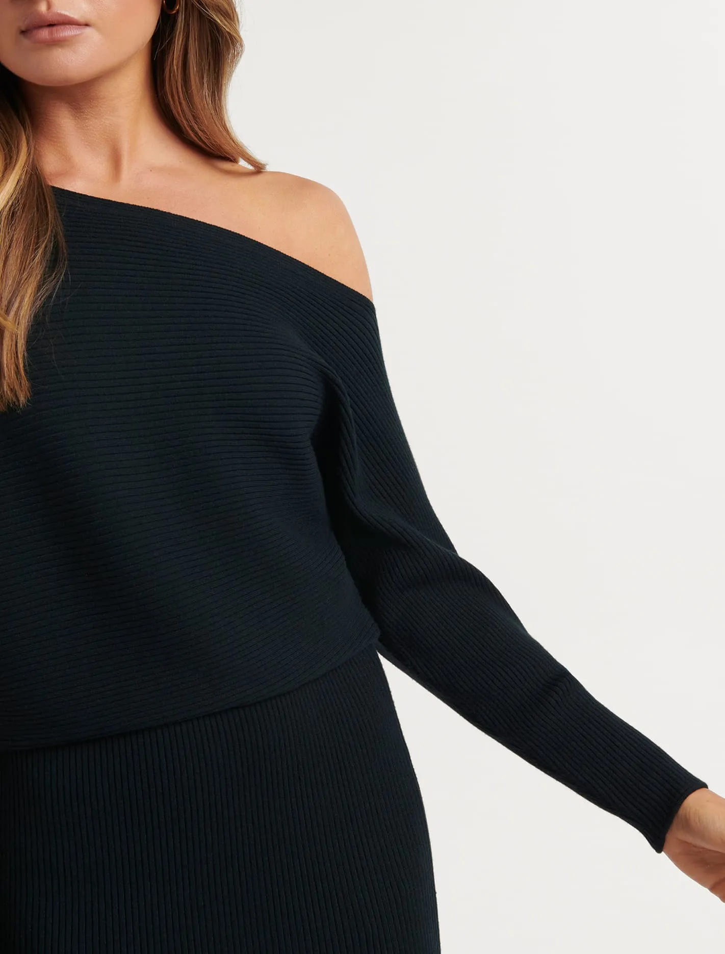 Reign Off The Shoulder Knit Dress