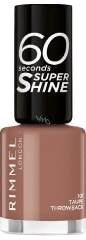 Rimmel London 60 Seconds Super Shine Nail Polish - 101 Taupe Throwback
