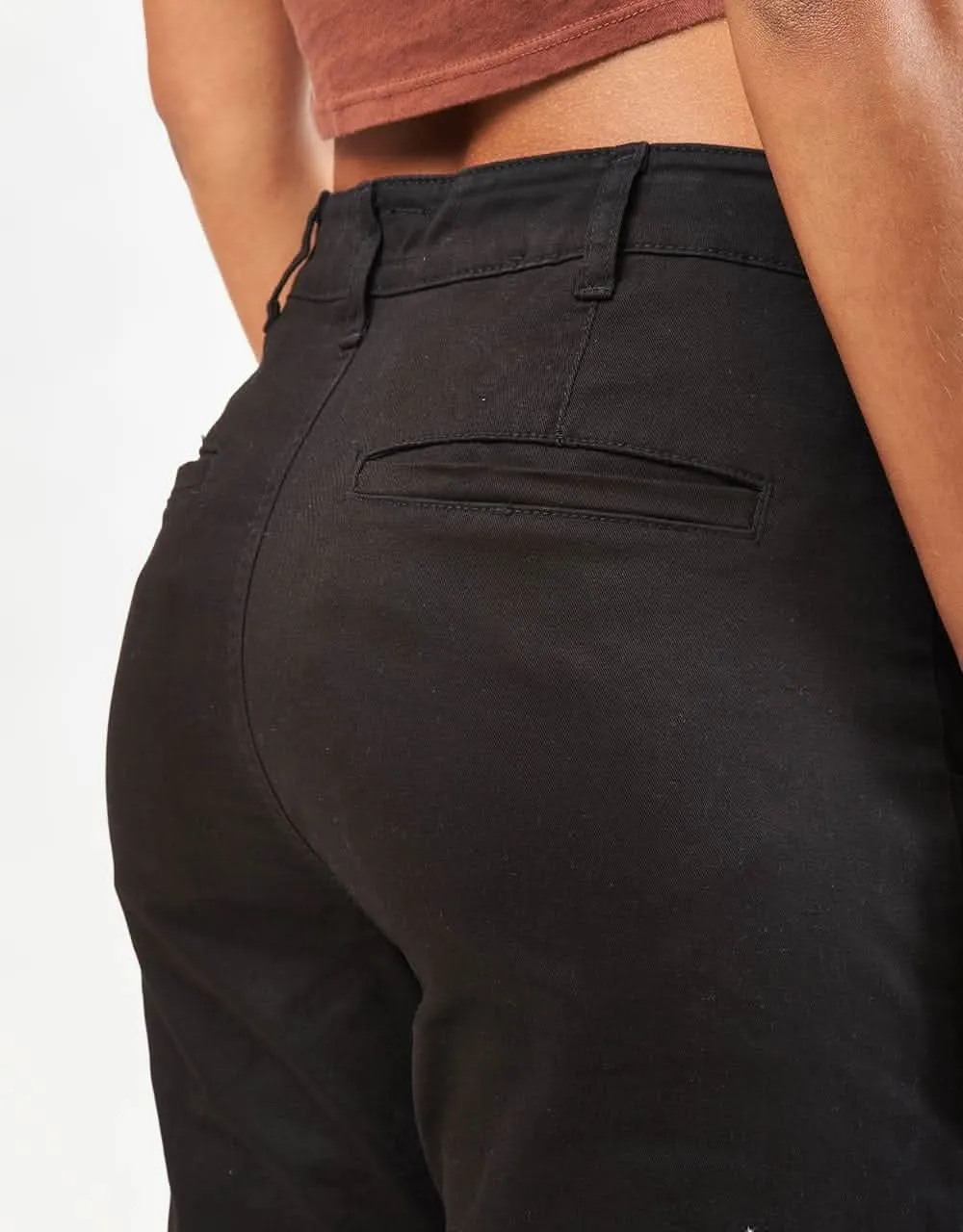 Route One Premium Relaxed Fit Chinos - Black
