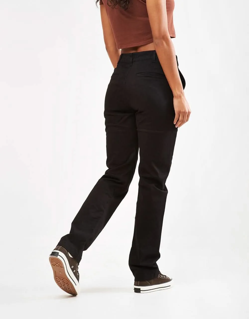 Route One Premium Relaxed Fit Chinos - Black