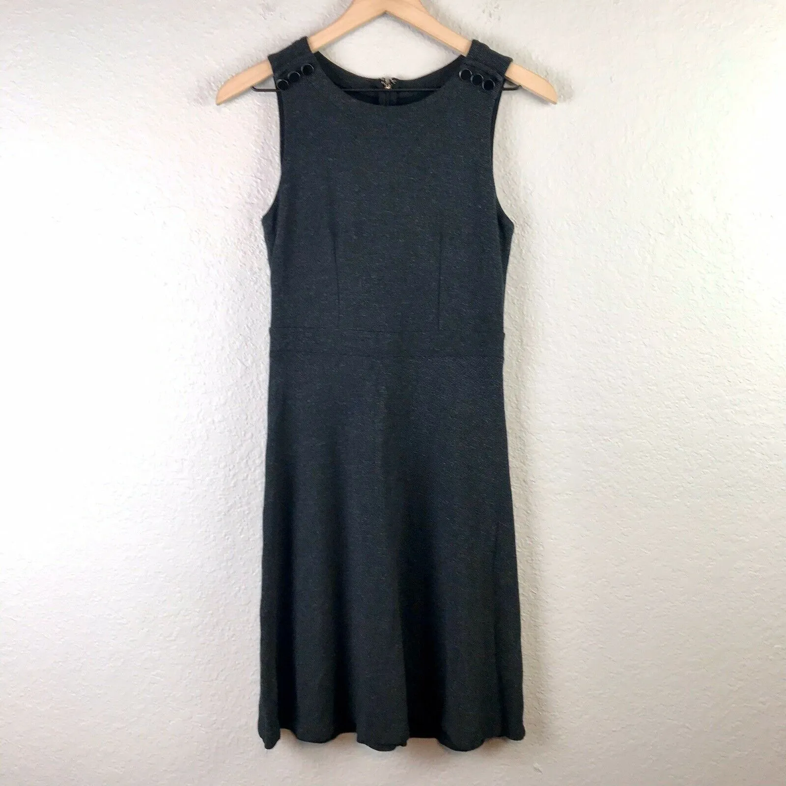 Shoulder Button Knit Dress