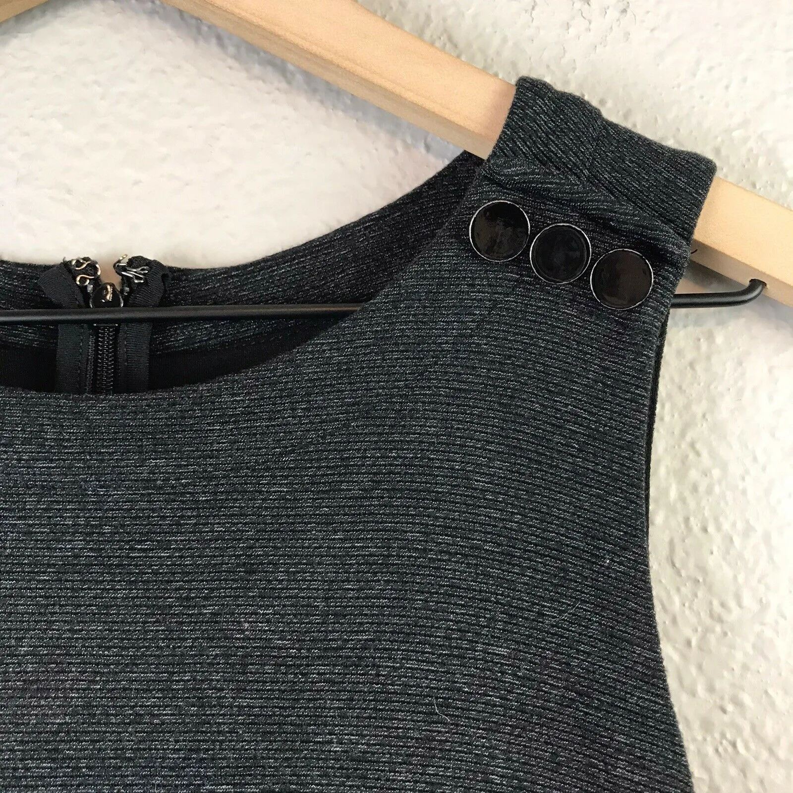 Shoulder Button Knit Dress