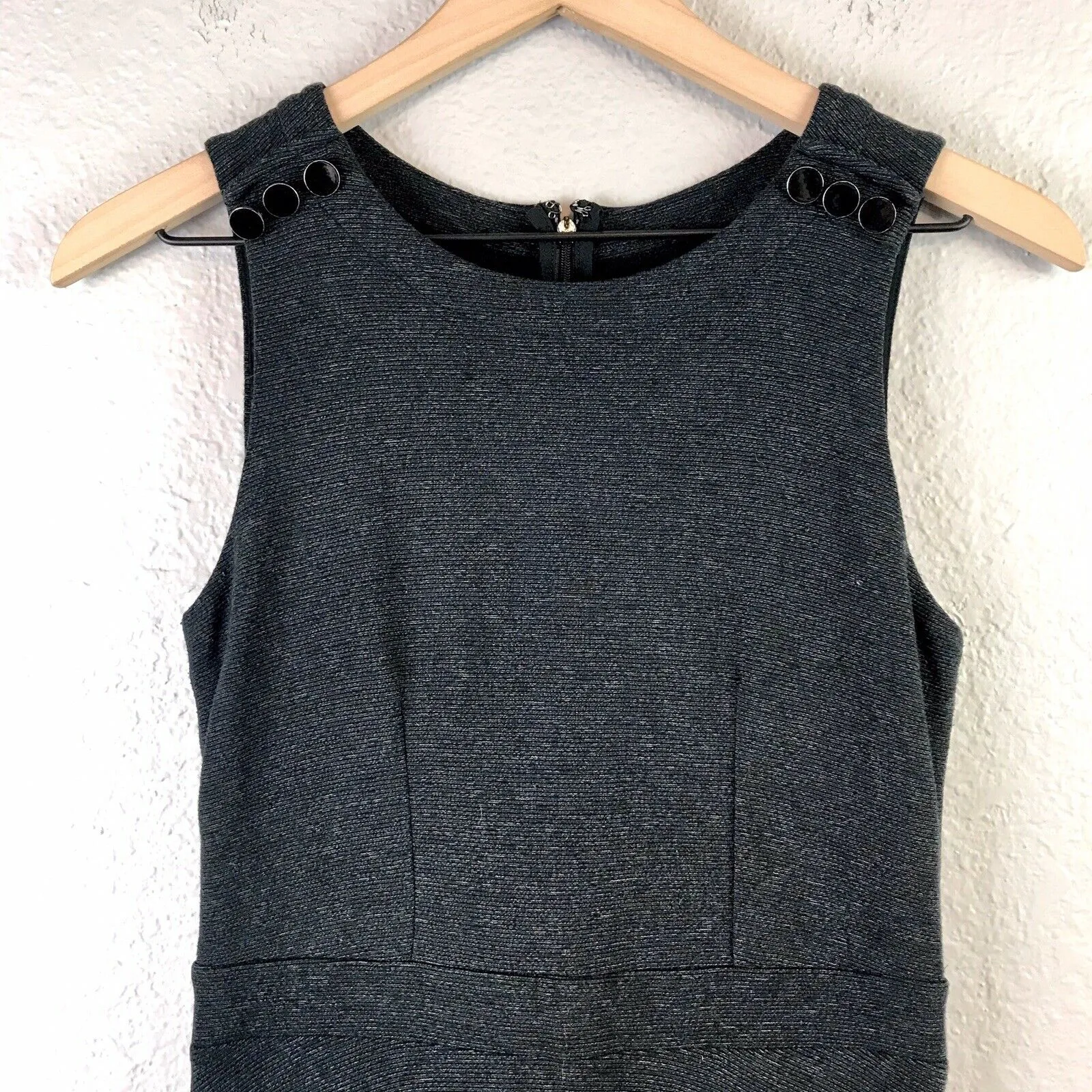 Shoulder Button Knit Dress