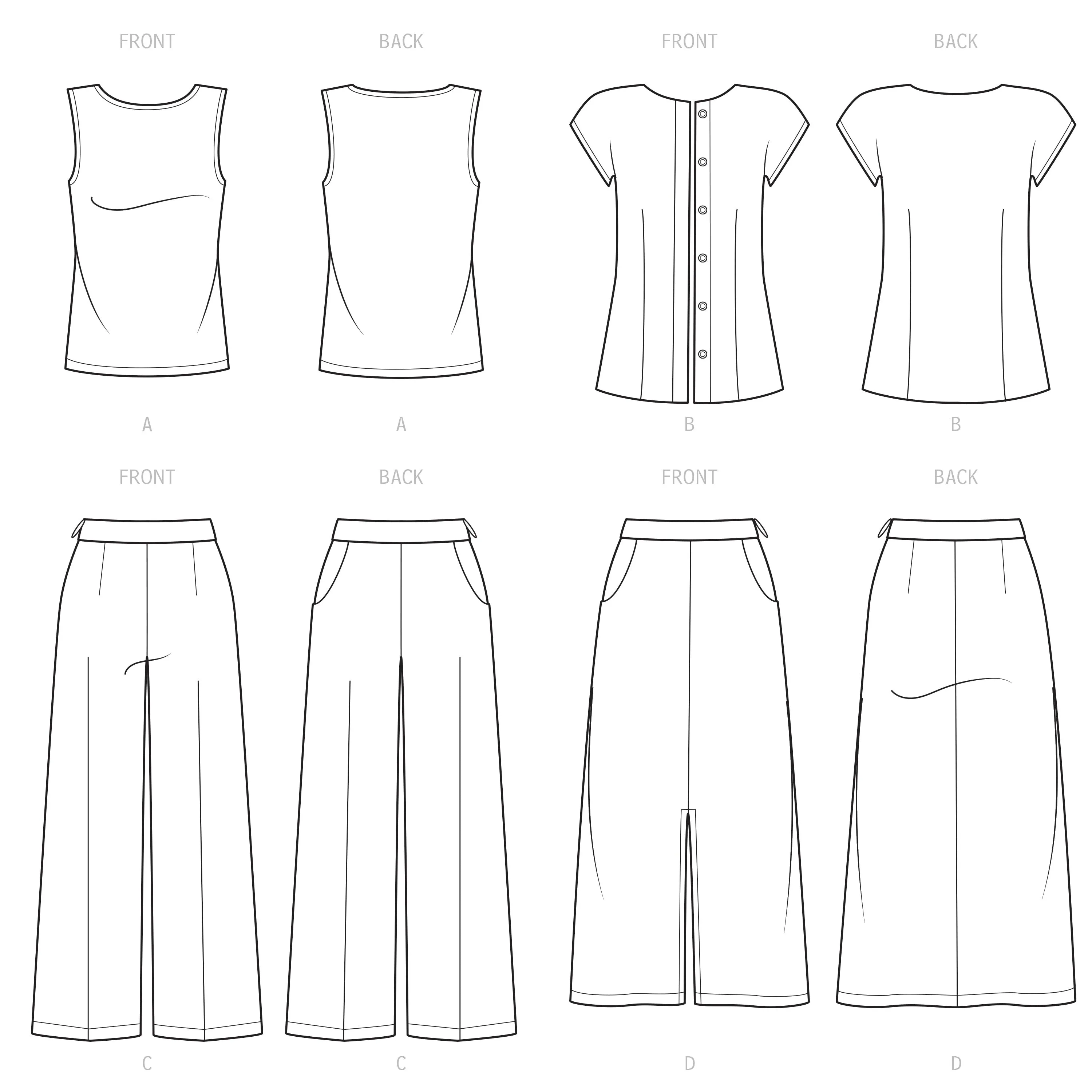 Simplicity Sewing Pattern 9479 Misses Co-ordinates