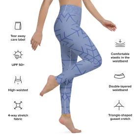 Snow Flake Yoga Leggings