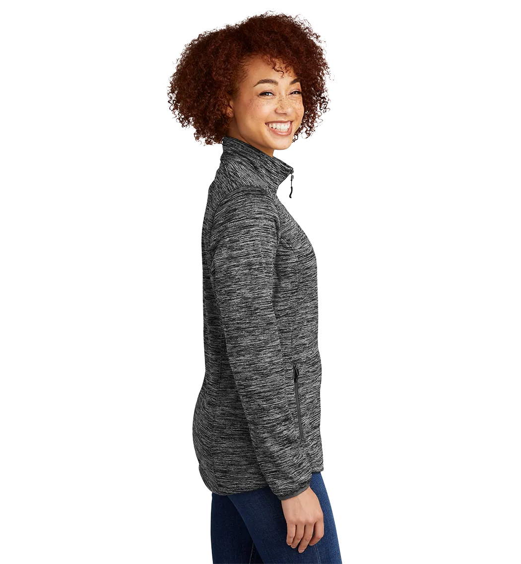 SPORT-TEK Custom Ladies PosiCharge Electric Heather Soft Shell Jacket