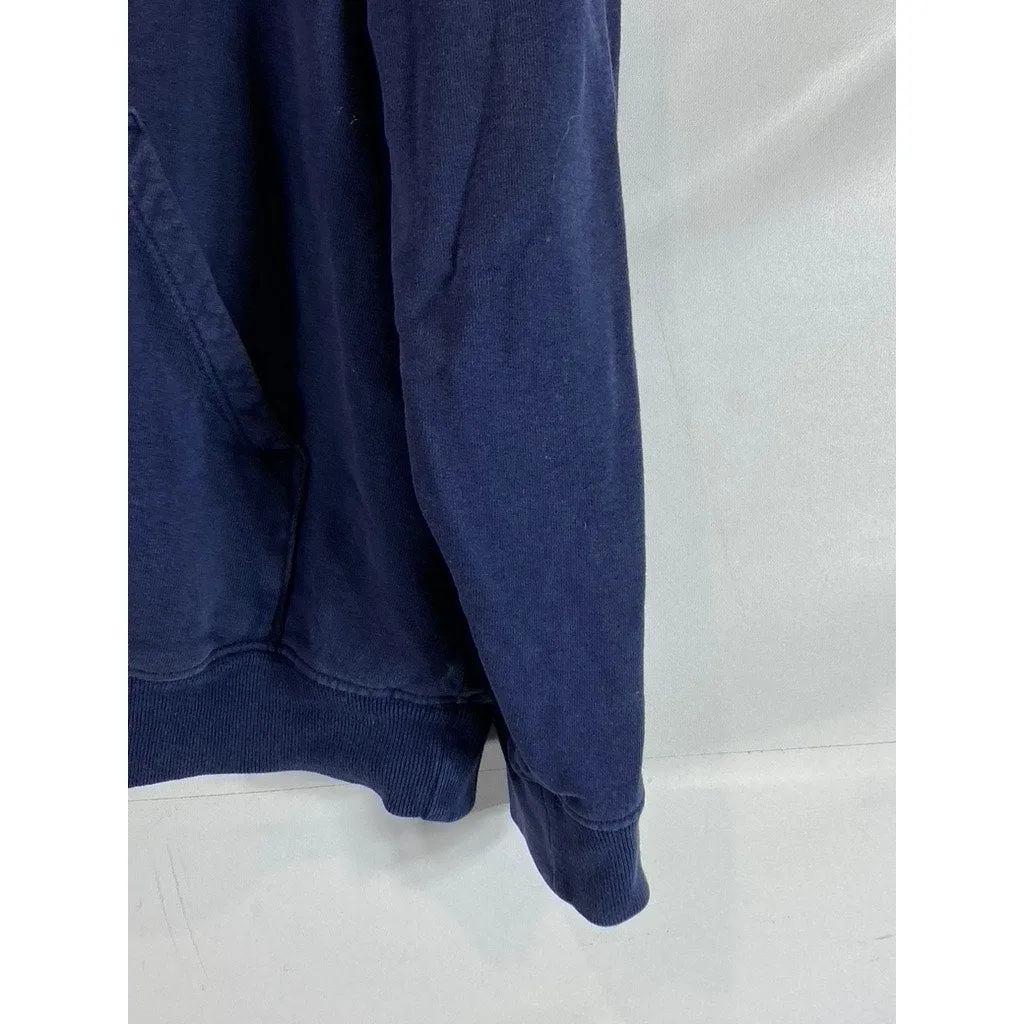 SPORTY & RICH Athletic Club Women's Navy Logo Pullover Hoodie SZ M