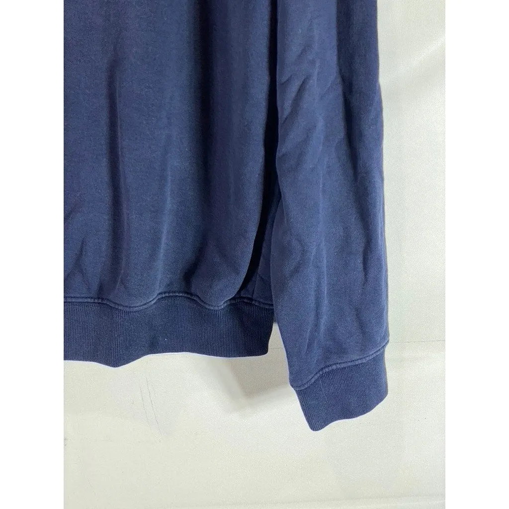 SPORTY & RICH Athletic Club Women's Navy Logo Pullover Hoodie SZ M