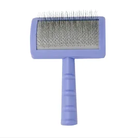 Tauro Pro Line Ergonomic Plastic Dog & Cat Brush Curved Stainless Steel Teeth For Detangling And Comfortable Brushing, teeth 0.79 in, thin