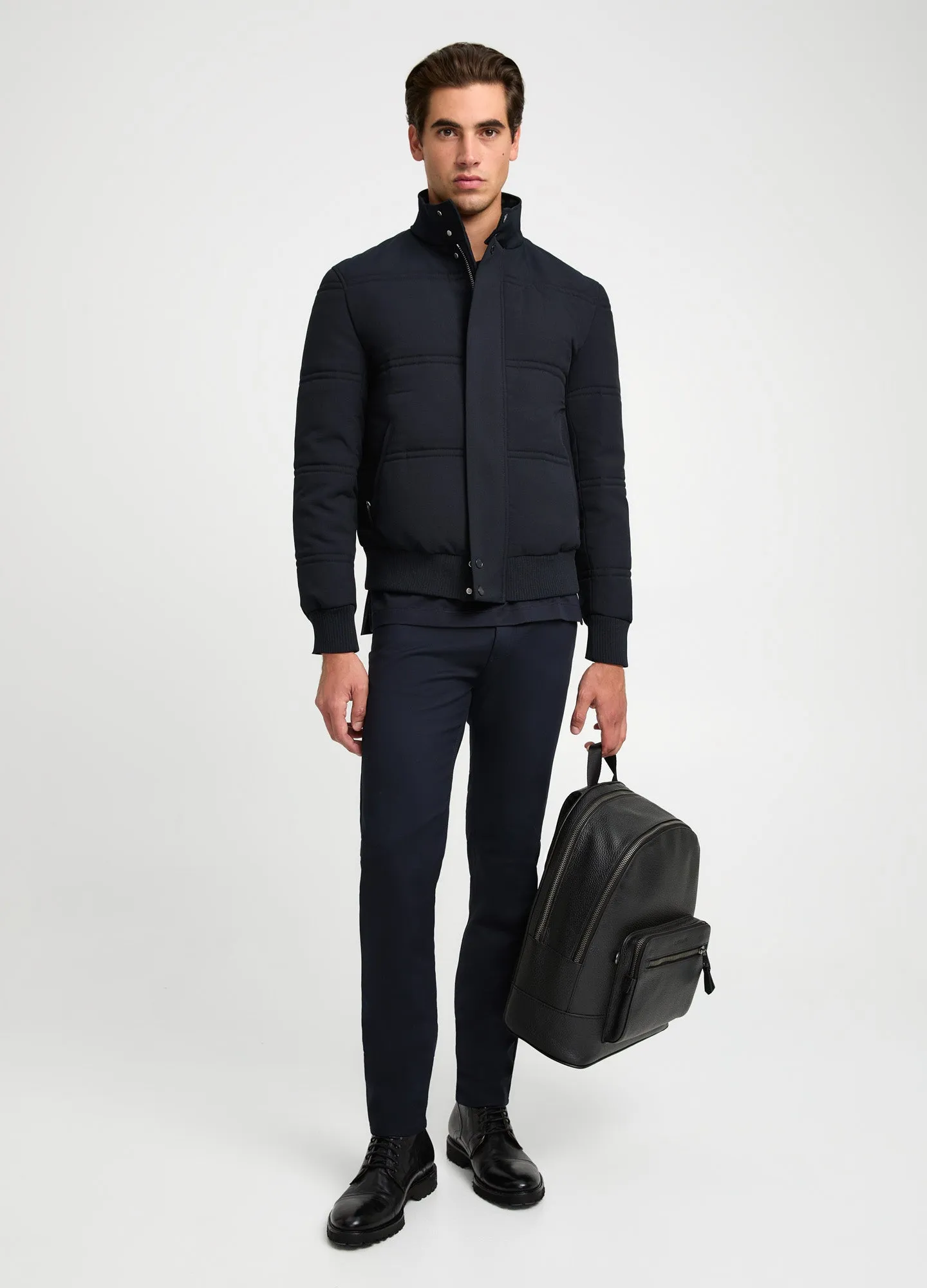Tech Puffer Blouson Jacket Navy